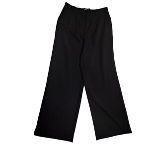 SO Dress Pants NWT Womens L Black Wide Leg Pleated Elastic Waist‎ Pull On